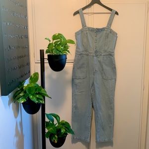 Madewell Denim Stitched-Strap Jumpsuit